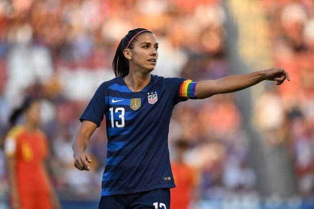 June 7, 2018 - Sandy, Utah, USA - Sandy, Utah - Thursday June 07, 2018: Alex Morgan scores and celebrates with her USWNT team mates during an International Friendly Länderspiel match between the women s national teams of the United States (USA) and China PR (CHN) at Rio Tinto Stadium. Alex Morgan scores and celebrates with her USWNT team mates - ZUMAt139 20180607_zaa_t139_109 Copyright: xBradxSmithx
