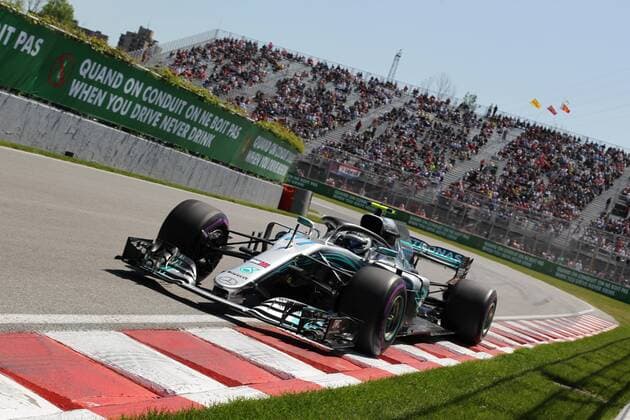 Photo4 LaPresse 08 06 2018 Montreal, Canada Grand Prix Formula One Canada 2018 In the pic: free Practice 1, Valtteri Bottas (FIN) Mercedes AMG F1 W09  Copyright: xPhoto4 LaPressex