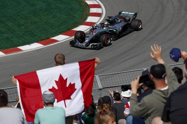 Motorsports: FIA Formula One World Championship WM Weltmeisterschaft 2018, Grand Prix of Canada 44 Lewis Hamilton (GBR, Mercedes AMG Petronas F1 Team), Montreal Canada