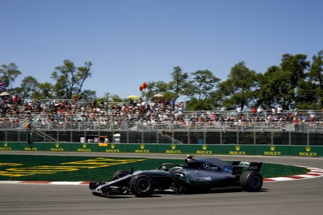 Motorsports: FIA Formula One World Championship WM Weltmeisterschaft 2018, Grand Prix of Canada 77 Valtteri Bottas (FIN, Mercedes AMG Petronas), Montreal Canada