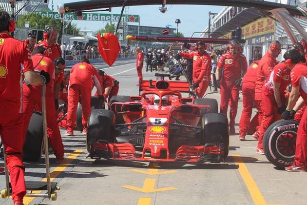 Photo4 LaPresse 08 06 2018 Montreal, Canada Grand Prix Formula One Canada 2018 In the pic: free practice 2, Sebastian Vettel (GER) Scuderia Ferrari SF71H  Copyright: xPhoto4 LaPressex