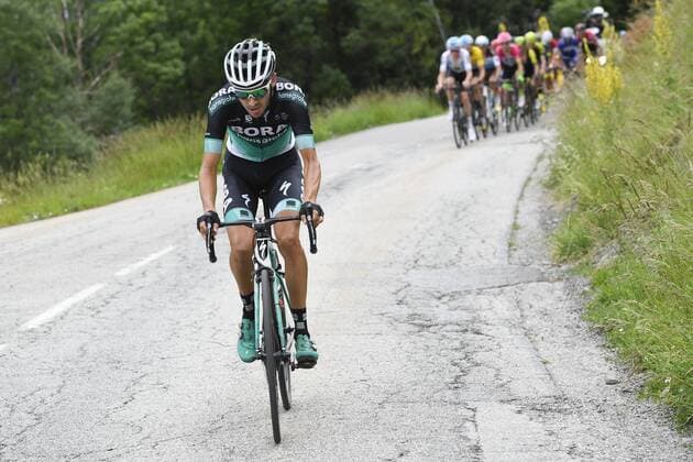 LA ROSIERE ESPACE SAN BERNARDO, FRANCE - JUNE 9 : BUCHMANN Emanuel of BORA - hansgrohe during stage 6 of the 70th edition of the Criterium du Dauphine Libere cycling race, a stage of 110 kms between Frontenex and La Rosiere Espace San Bernardo on June 09, 2018 in La Rosiere Espace San Bernardo, France, 9 06 2018 ( Motordriver Kenny Verfaillie - Photo by Vincent Kalut Photonews Criterium du Dauphiné 2018 - stage 6 PhotoNews 