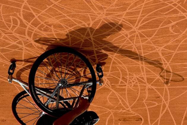 Bilder des Tages - SPORT Illustration TENNIS : Internationaux de France de Roland Garros 2018 - Finale Double Hommes Fauteuil - Paris - 09 06 2018 JBAutissier Panoramic 