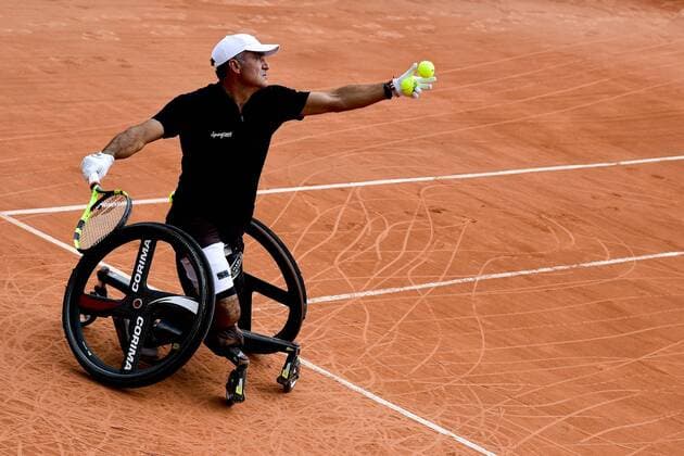 Illustration TENNIS : Internationaux de France de Roland Garros 2018 - Finale Double Hommes Fauteuil - Paris - 09 06 2018 JBAutissier Panoramic 