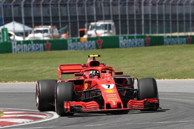9th June 2018, Circuit Gilles-Villeneuve, Montreal, Canada; Canadian Formula One Grand Prix, qualification; Scuderia Ferrari, Kimi Raikkonen  ActionPlus12035132 Octane