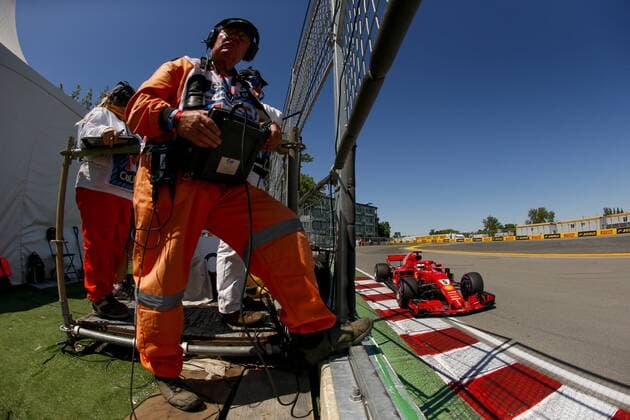 Motorsports: FIA Formula One World Championship WM Weltmeisterschaft 2018, Grand Prix of Canada , 5 Sebastian Vettel (GER, Scuderia Ferrari) Marshal Montreal Canada