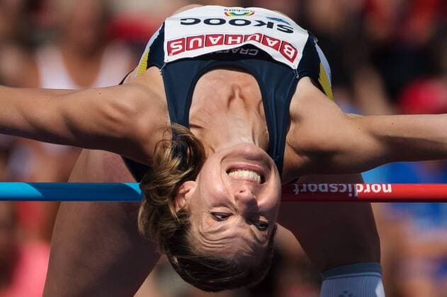 Themen der Woche - SPORT KW23 Bilder des Tages - SPORT 180610 Sofie Skoog of Sweden competes in the women s high jump during Bauhaus-galan on June 10, 2018 in Stockholm. Photo: Joel Marklund BILDBYRN kod JM 87700 *** 180610 Sofie Skoog of Sweden competes in the womens high jump during Bauhaus galan on June 10 2018 in Stockholm Photo Joel Marklund BILDBYR N Code JM 87700  Copyright: JOELxMARKLUND BB180610JM143