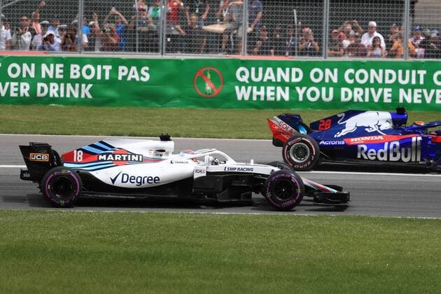 10th June 2018, Circuit Gilles-Villeneuve, Montreal, Canada; Canadian Formula One Grand Prix, race day; Williams Martini Racing; Lance Stroll  ActionPlus12035541 Octane