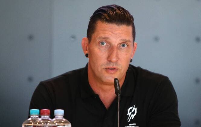 Berlin Mercedes Benz Arena 11 06 18 Presentation of the Berlin Handball World Cup Ambassador on the occasion of the Handball World Cup 2019 Image Ex Handball National player Stefan Kretzschmar Presentation of the Berlin Handball World Cup ambassadors