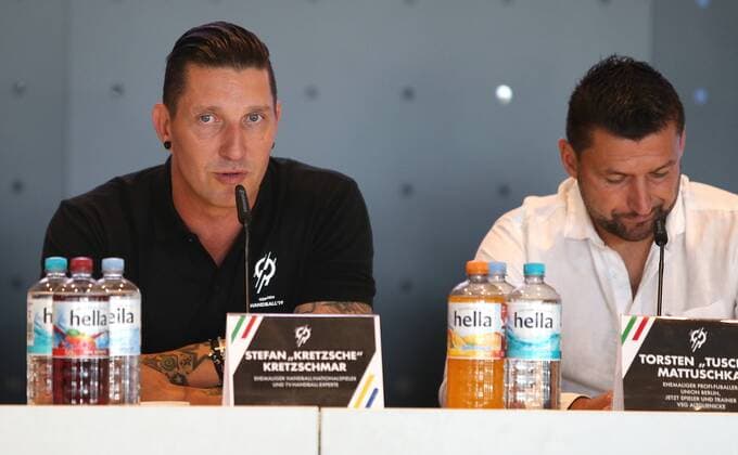 Berlin Mercedes Benz Arena 11 06 18 Presentation of the Berlin Handball World Cup Ambassador on the occasion of the Handball World Cup 2019 Image Ex Handball National player Stefan Kretzschmar Presentation of the Berlin Handball World Cup ambassadors