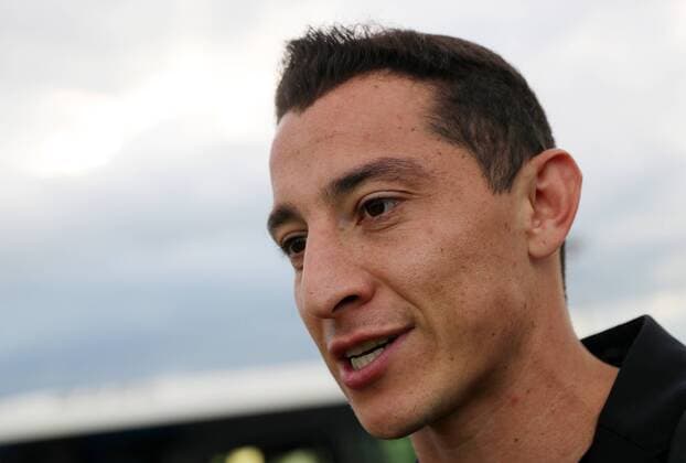 MOSCOW REGION, RUSSIA - JUNE 11, 2018: Mexican football player, the national team Nationalteam s captain Andres Guardado at Sheremetyevo International Airport, during the arrival of Mexico s national football team, ahead of FIFA World Cup WM Weltmeisterschaft Fussball Russia 2018. Sergei Bobylev TASS  TS0838B8