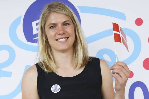 Line Jorgensen ( Danemark ) HANDBALL : Tirage au Sort Euro 2018 - Maison de la Radio - 12 06 2018 GwendolineLeGoff Panoramic 