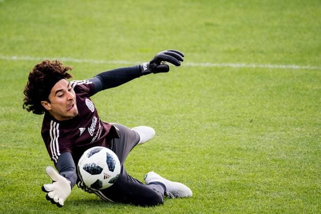 180612 Goalkeeper Guillermo Ochoa of Mexico during a training session ahead of the 2018 FIFA World Cup on June 12 2018 in Moscow Photo Petter Arvidson BILDBYR N Code PA 92060  Copyright: PETTERxARVIDSON BB180612PA045