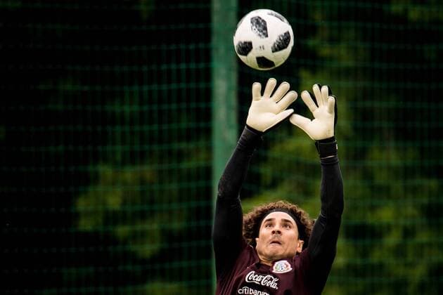 180612 Goalkeeper Guillermo Ochoa of Mexico during a training session ahead of the 2018 FIFA World Cup on June 12 2018 in Moscow Photo Petter Arvidson BILDBYR N Code PA 92060  Copyright: PETTERxARVIDSON BB180612PA046