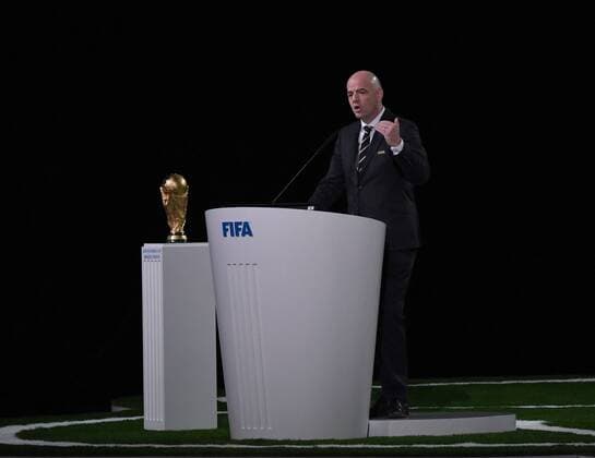 Football Men Season 2017 18 One day before the start of the World Cup in Russia 68 FIFA Congress in the Moscow Expocenter Speech by FIFA President Gianni Infantino 13 06 2018 Copyright: xMatthiasxKochx