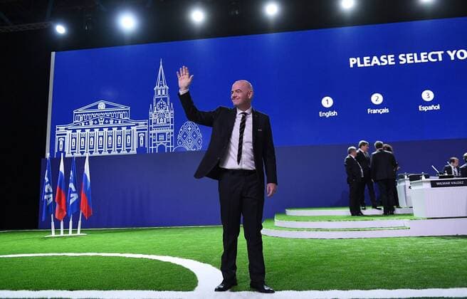 Football International FIFA Congress 2018 in Moscow 13 06 3018 FIFA President Gianni Infantino Switzerland