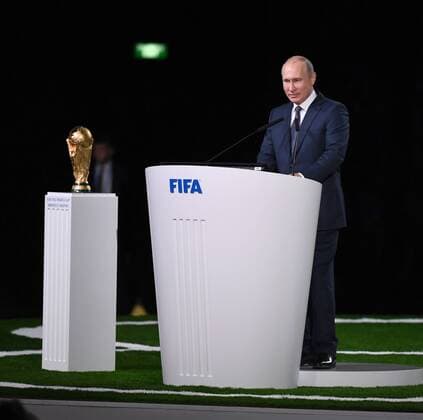 Football Men Season 2017 18 One day before the start of the World Cup in Russia 68 FIFA Congress in the Moscow Expocenter Russia President Vladimir Putin 13 06 2018 Copyright: xMatthiasxKochx