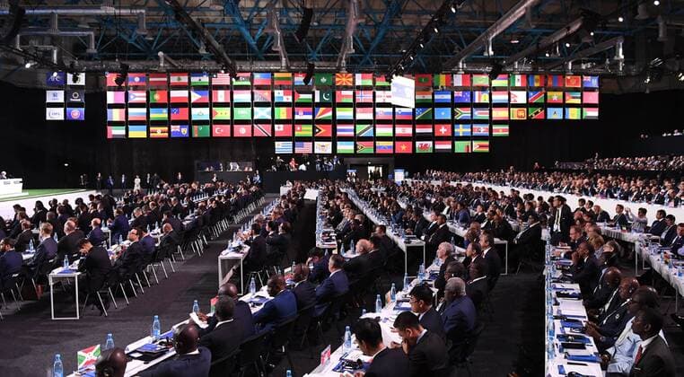 Football International FIFA Congress 2018 in Moscow 13 06 3018 Uebrsicht FIFA Deligierte