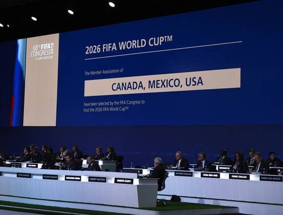 Football Men Season 2017 18 One day before the start of the World Cup in Russia 68 FIFA Congress in the Moscow Expocenter the member associations decided that the 2026 World Cup will take place in Canada Mexico and the USA 13 06 2018 Copyright: xMatthiasxKochx