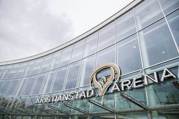 180613 Kristianstad Arena ahead of the World Cup qualifier in handball between Sweden and the Netherlands on June 13, 2018 in Kristianstad  Copyright: MATHILDAxAHLBERG BB180613MA003