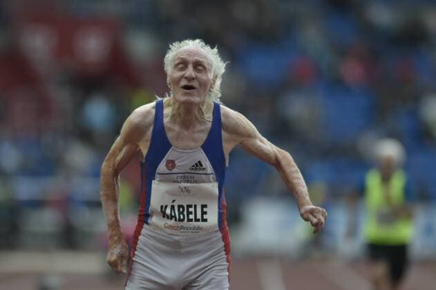 Themen der Woche - SPORT KW25 Bilder des Tages - SPORT Antonin Kabele (CZE) competes in veteran run during the 57th Golden Spike, an IAAF World Challenge athletic meeting in Ostrava, Czech Republic, on June 13, 2018. (CTKxPhoto JaroslavxOzana) CTKPhotoP201806130922101  _JAO6969