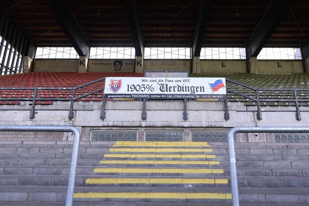 Football Grotenburg Stadium on 11 06 2018 in Krefeld The Grotenburg Stadium formerly known as Grotenburg Kampfbahn is a football stadium in Krefelder district Bockum It is home since 1971, the football club KFC Uerdingen xRx