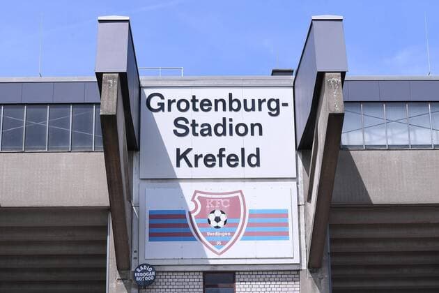Football Grotenburg Stadium on 11 06 2018 in Krefeld The Grotenburg Stadium formerly known as Grotenburg Kampfbahn is a football stadium in Krefelder district Bockum It is home since 1971, the football club KFC Uerdingen xRx