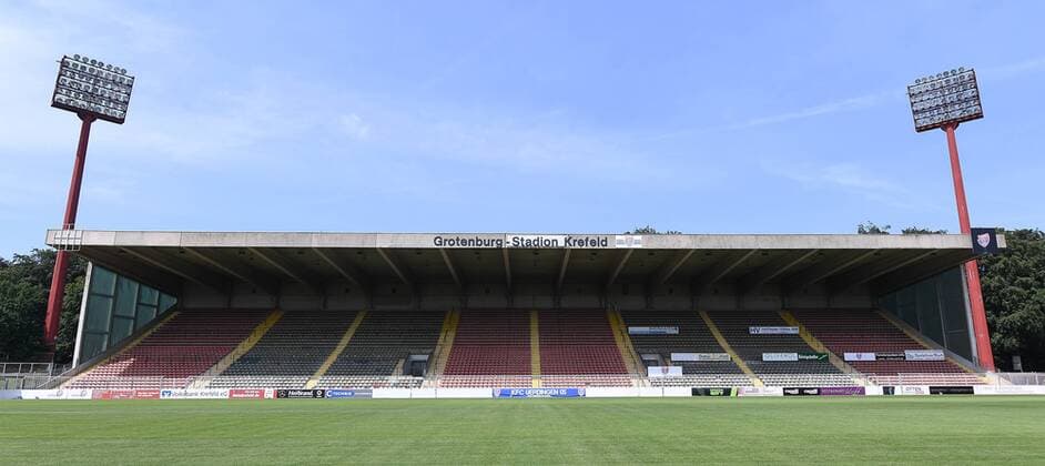 Football Grotenburg Stadium on 11 06 2018 in Krefeld The Grotenburg Stadium formerly known as Grotenburg Kampfbahn is a football stadium in Krefelder district Bockum It is home since 1971, the football club KFC Uerdingen xRx