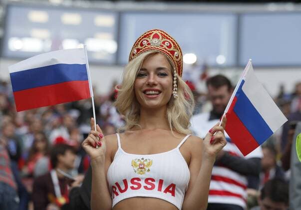 WM 2018, Fans Russian fan ahead of the FIFA World Cup WM Weltmeisterschaft Fussball 2018 Group A match at the Luzhniki Stadium, Moscow. Picture date 14th June 2018. Picture credit should read: David Klein Sportimage EDITORIAL USE ONLY. No use with unauthorised audio, video, data, fixture lists, club league logos or live services. Online in-match use limited to 120 images, no video emulation. No use in betting, games or single club league player publications.