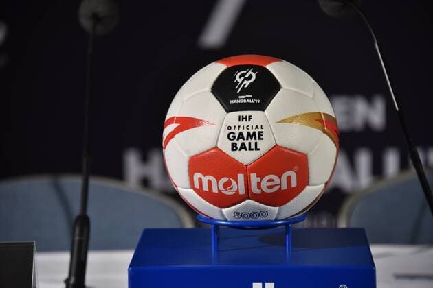 The official handball on 15 06 2018 in Cologne at the presentation of the Handball World Cup Ambassador The Handball World Cup 2019 will take place from the 10th of January 2019 to the Lanxess Arena in Cologne
