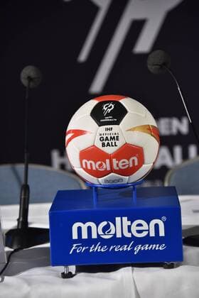 The official handball on 15 06 2018 in Cologne at the presentation of the Handball World Cup Ambassador The Handball World Cup 2019 will take place from the 10th of January 2019 to the Lanxess Arena in Cologne