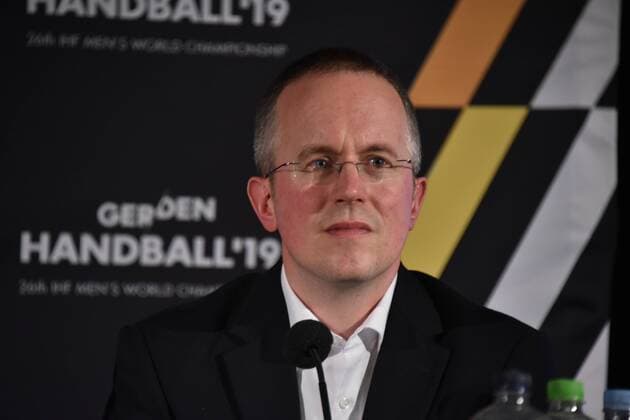 Tim Oliver Kalle Head of Communications at the DHB on 15 06 2018 in Cologne at the presentation of the Handball World Cup Ambassador The Handball World Cup 2019 will take place from 10 to 27 January 2019, among others in the Lanxess Arena in Cologne