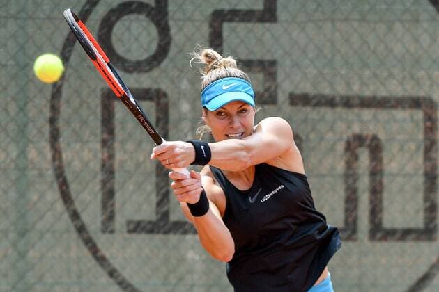 ITF Womens Circuit 6 ITF Bredeney Ladies Open 2018 of 11 16 June 16 06 2018 Club Tennis Club Bredeney e V Essen 5037 Zeißbogen 29 45133 Essen Essen GER ITF Womens Circuit 6 ITF Bredeney Ladies Open 2018 from 11 16 June on picture Mandy Minella LUX on backhand nph Mauelshagen nph00321