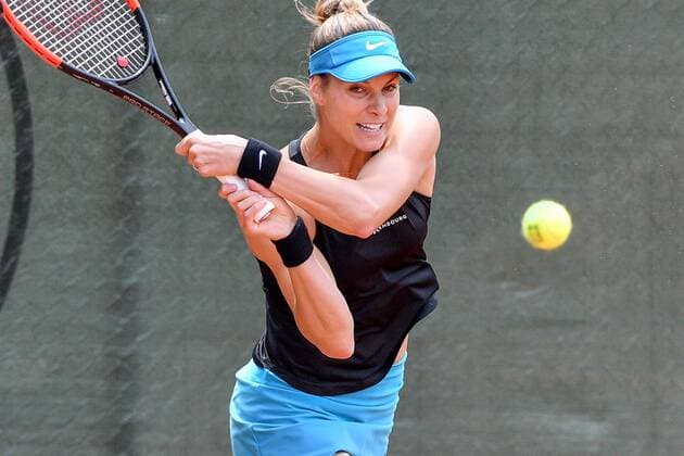 ITF Womens Circuit 6 ITF Bredeney Ladies Open 2018 of 11 16 June 16 06 2018 Club Tennis Club Bredeney e V Essen 5037 Zeißbogen 29 45133 Essen Essen GER ITF Womens Circuit 6 ITF Bredeney Ladies Open 2018 from 11 16 June on picture Mandy Minella LUX on backhand nph Mauelshagen nph00321