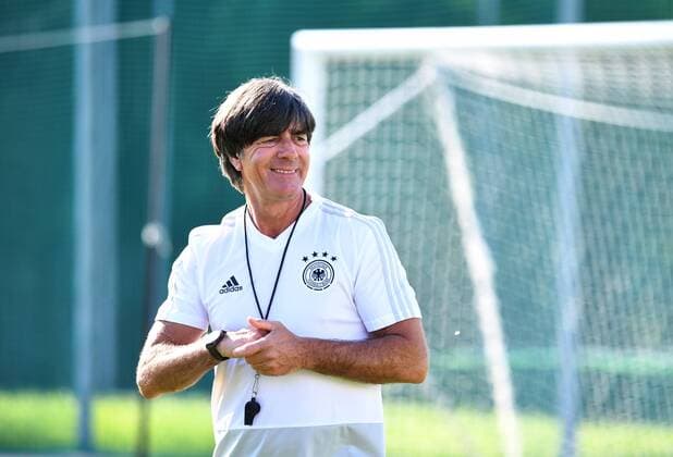 Soccer Men Season 2017 18 World Championship in Russia Group F Training of Germany the day before the match against Mexico on the training ground of CSKA Moscow National coach Joachim Loew Germany 16 06 2018 Copyright: xMatthiasxKochx