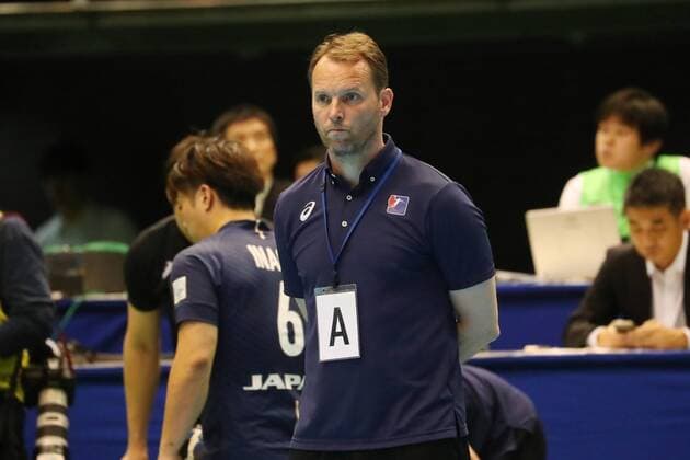 ? Dagur Sigurdsson (JPN), JUNE 16, 2018 - Handball : Japan Cup 2018 Tokyo between Japan - Germany at Tokyo Metropolitan Gymnasium, Tokyo, Japan. NOxTHIRDxPARTYxSALES.  (80288135)