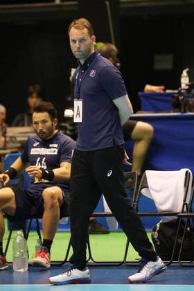 ? Dagur Sigurdsson (JPN), JUNE 16, 2018 - Handball : Japan Cup 2018 Tokyo between Japan - Germany at Tokyo Metropolitan Gymnasium, Tokyo, Japan. NOxTHIRDxPARTYxSALES.  (80288136)