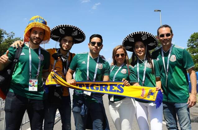 Mexican fans are looking forward to the game 17 06 2018 Germany vs Mexico Luzhniki Stadium Moscow