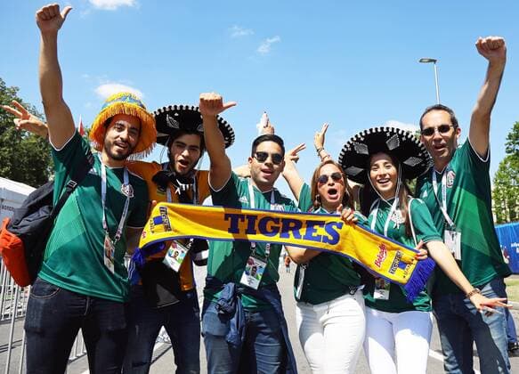 Mexican fans are looking forward to the game 17 06 2018 Germany vs Mexico Luzhniki Stadium Moscow