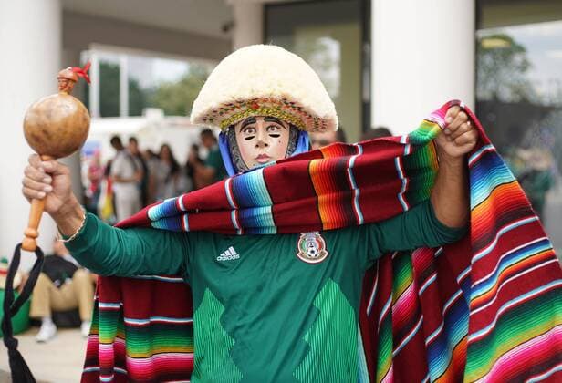WM 2018, Fans Mexican fans ahead of the FIFA World Cup WM Weltmeisterschaft Fussball 2018 Group F match at the Luzhniki Stadium, Moscow. Picture date 17th June 2018. Picture credit should read: David Klein Sportimage EDITORIAL USE ONLY. No use with unauthorised audio, video, data, fixture lists, club league logos or live services. Online in-match use limited to 120 images, no video emulation. No use in betting, games or single club league player publications.