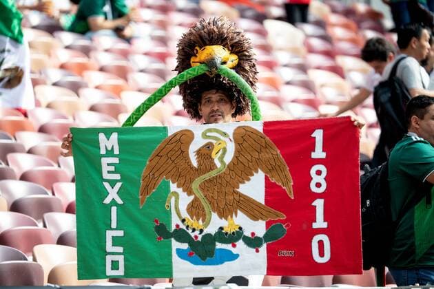 180617 Fans of Mexico before the FIFA World Cup group stage match between Germany and Mexico on June 17, 2018 in Moscow Photo Petter Arvidson BILDBYRAN Code PA 92069  Copyright: PETTERxARVIDSON BB180617PA018