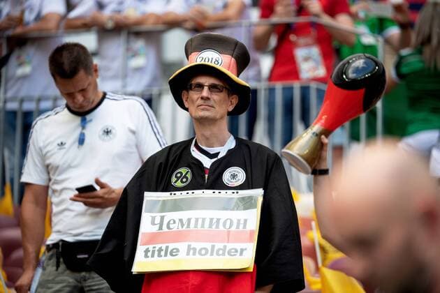 180617 Fans of Germany before the FIFA World Cup group stage match between Germany and Mexico on June 17, 2018 in Moscow Photo Petter Arvidson BILDBYRAN Code PA 92069  Copyright: PETTERxARVIDSON BB180617PA024