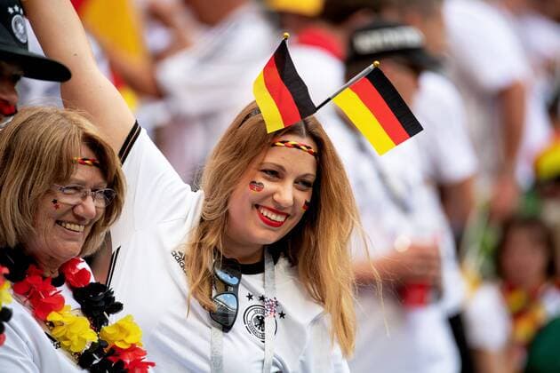 180617 Fans of Germany before the FIFA World Cup group stage match between Germany and Mexico on June 17, 2018 in Moscow Photo Petter Arvidson BILDBYRAN Code PA 92069  Copyright: PETTERxARVIDSON BB180617PA029