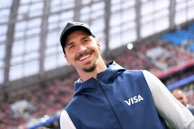FIFA World Cup 2018 Preliminary Round Group F 17 06 2018 Germany Mexico Zlatan Ibrahimovic Sweden as ambassador for the FIFA sponsor VISA in the Luschniki Stadium