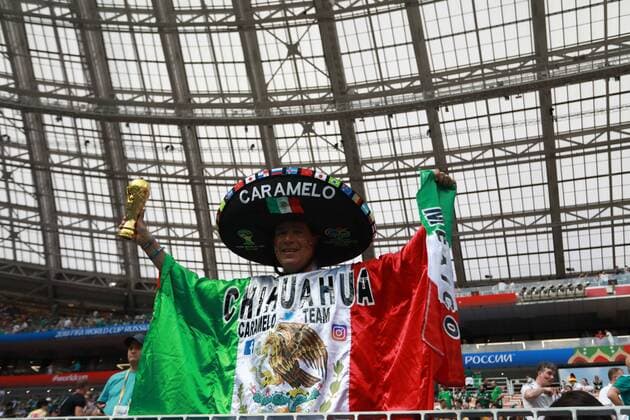 Germany vs Mexico MOSCOU, MO - 17.06.2018: GERMANY VS MEXICO - Fans during the match between Germany and Mexico valid for the 2018 World Cup held at the Lujniki Stadium in Moscow, Russia. (Photo: Ricardo Moreira Fotoarena) x1551524x  RicardoxMoreira