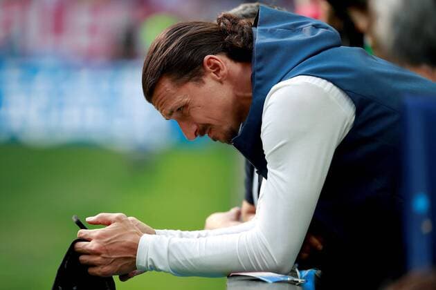 Swedish soccer player Zatlan Ibrahimovic prior to the FIFA World Cup WM Weltmeisterschaft Fussball 2018 Group F soccer match between Germany and Mexico, in Moscow, Russia, 17 June 2018. GERMANY VS. MEXICO !ACHTUNG: NUR REDAKTIONELLE NUTZUNG!  Copyright: xJosexMendezx FWC09-38 20180617-636648496609048739