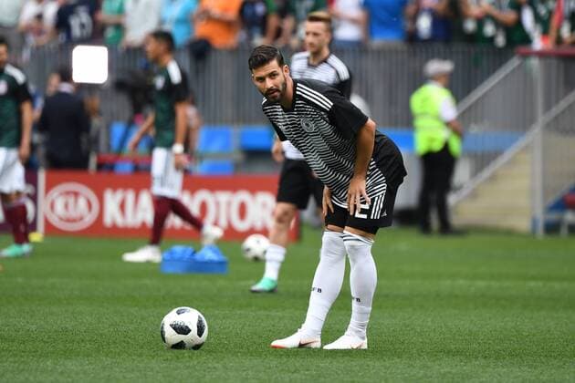 Soccer Men Season 2017 18 World Championships in Russia Group F 1 Gameday Luschniki Stadium Moscow Germany Mexico Marvin Plattenhardt Nr 2 Germany warming to the heat 17 06 2018 Copyright: xMatthiasxKochx