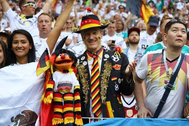 German fan 17 06 2018 Germany vs Mexico Luschniki Stadium Moscow