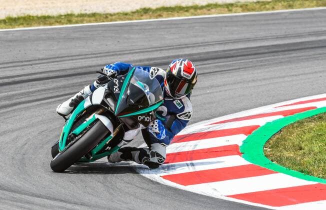 ALEX CRIVILLE with the ENEL MOTOE BIKE during the MotoGP race of the race of the Catalunya Grand Prix at the Circuit de Barcelona racetrack in Montmelo near Barcelona on June 17 2018 Photo Alvaro Sanchez  xALVAROxSANCHEZx xx