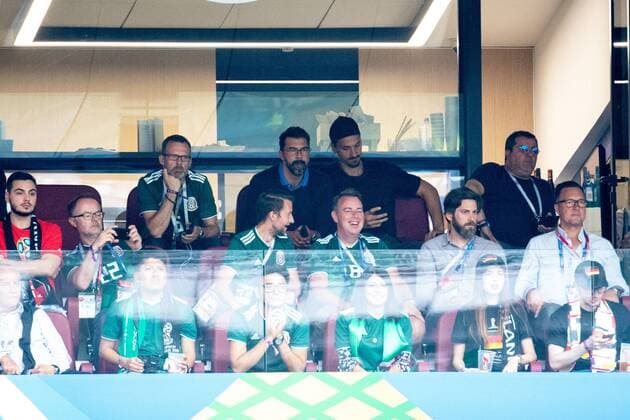180617 Zlatan Ibrahimovic and Mino Raiola during the FIFA World Cup group stage match between Germany and Mexico on June 17, 2018 in Moscow Photo Petter Arvidson BILDBYRAN Code PA 92069  Copyright: PETTERxARVIDSON BB180617PA040